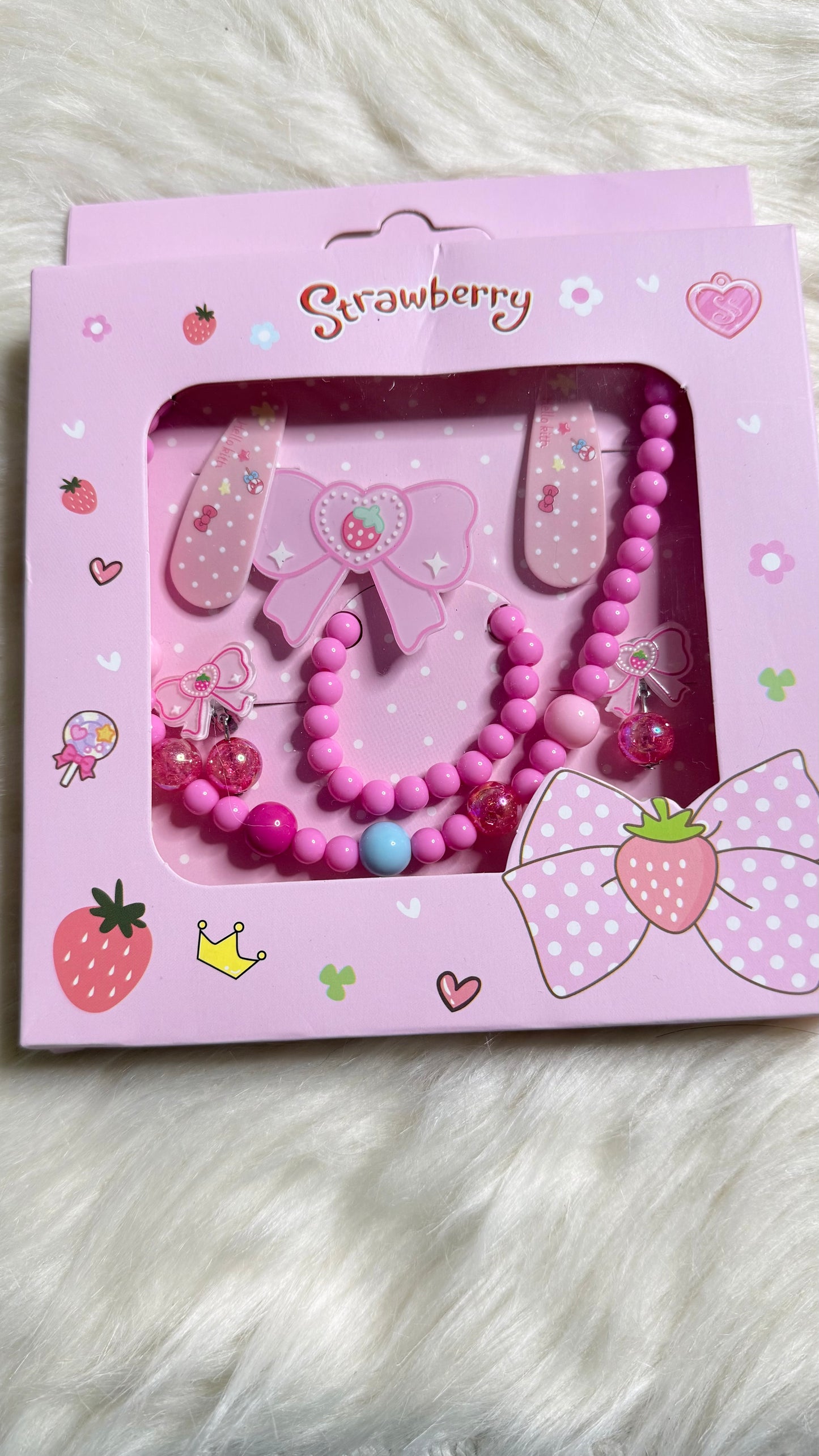 Kids Colorful Beaded Jewelry Set - Girls Accessories Kit