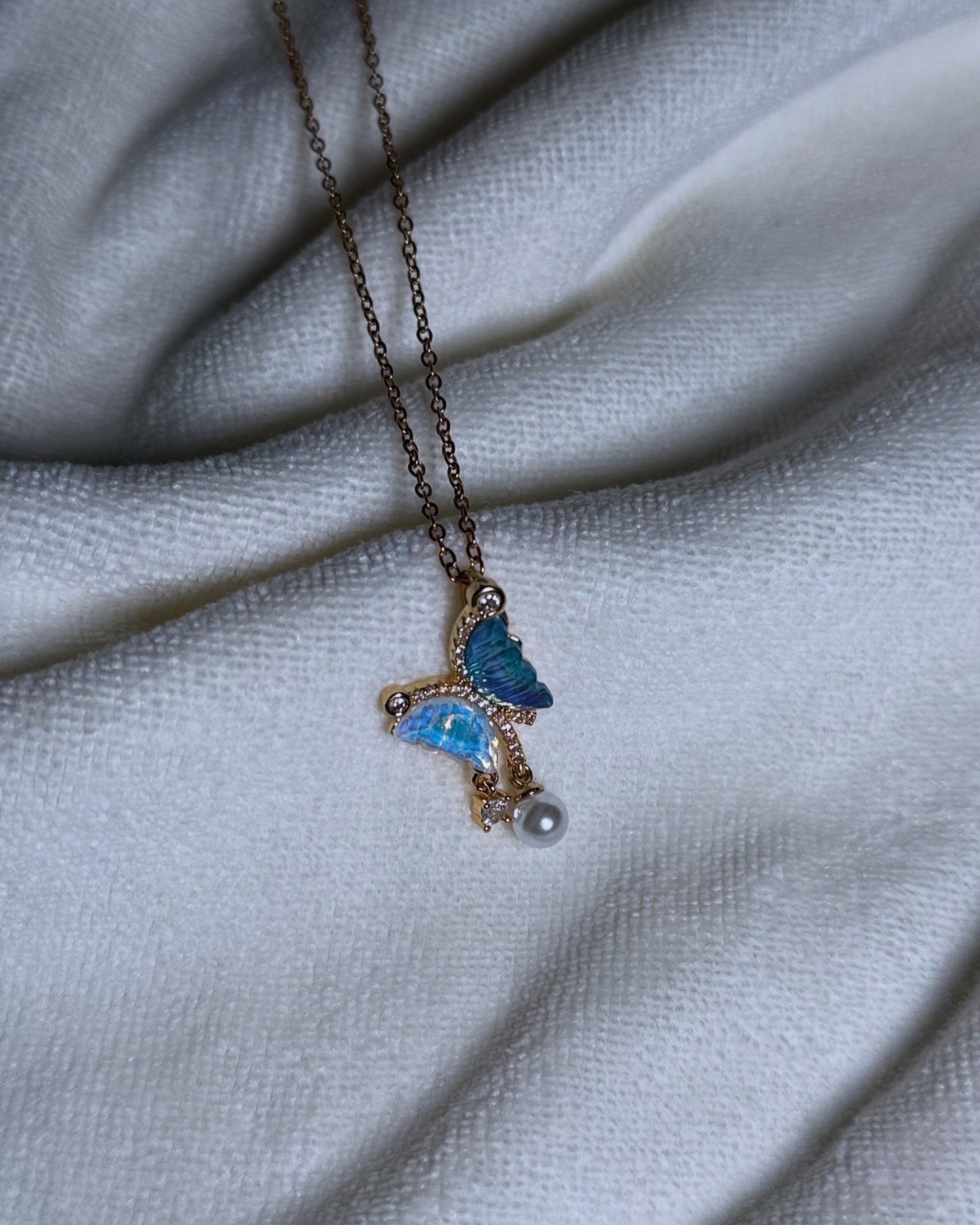 Delicate Butterfly Chain Necklace