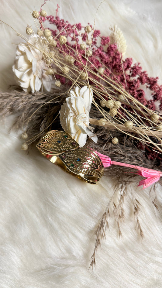 Regal Leaf Cuff Bracelet