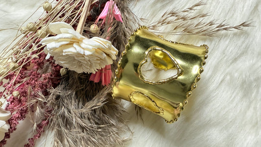 Brass Heart Cuff