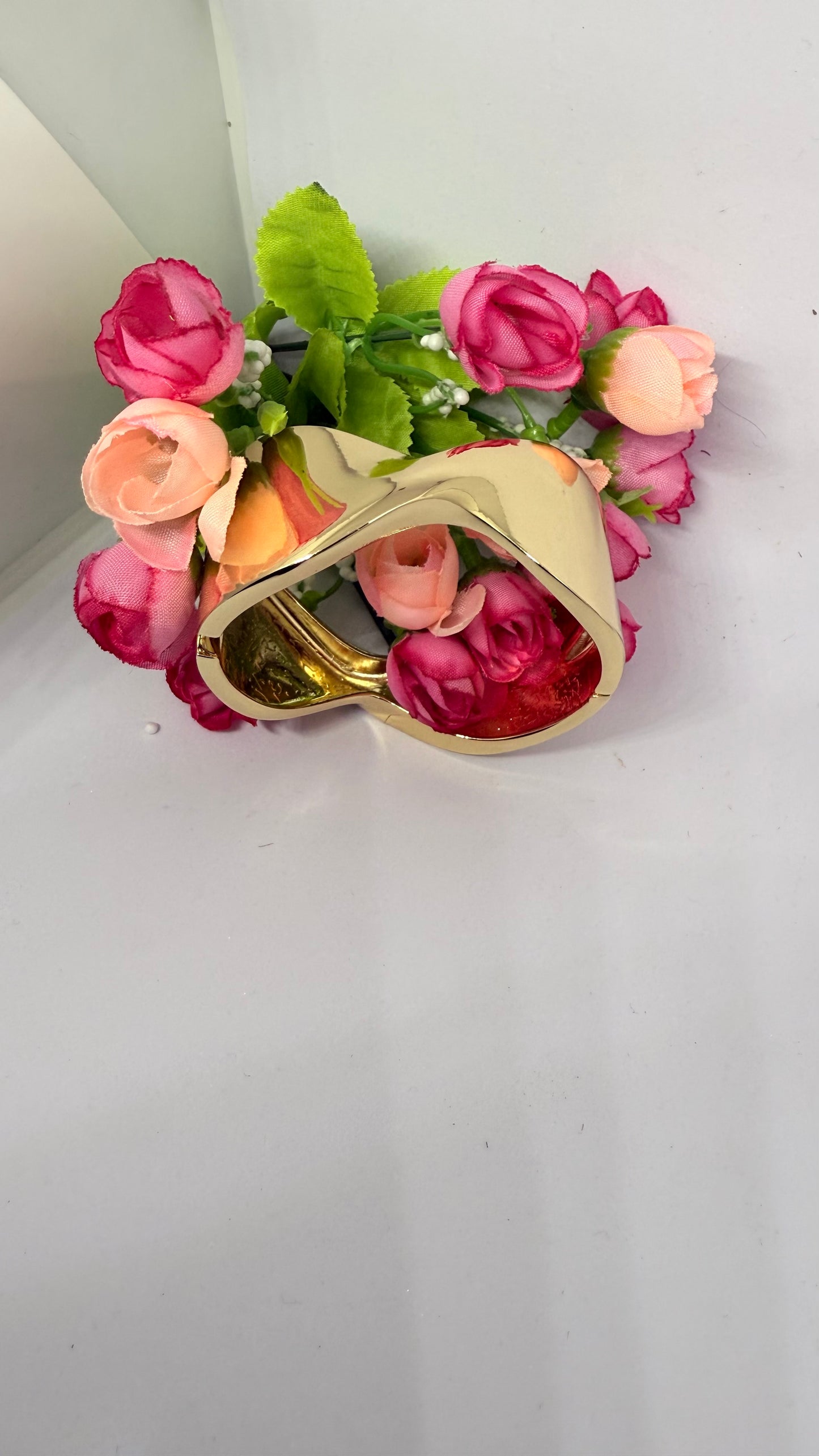 Twist of Elegance Gold Cuff Bracelet