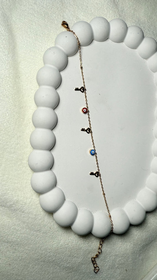 Evil key bracelet