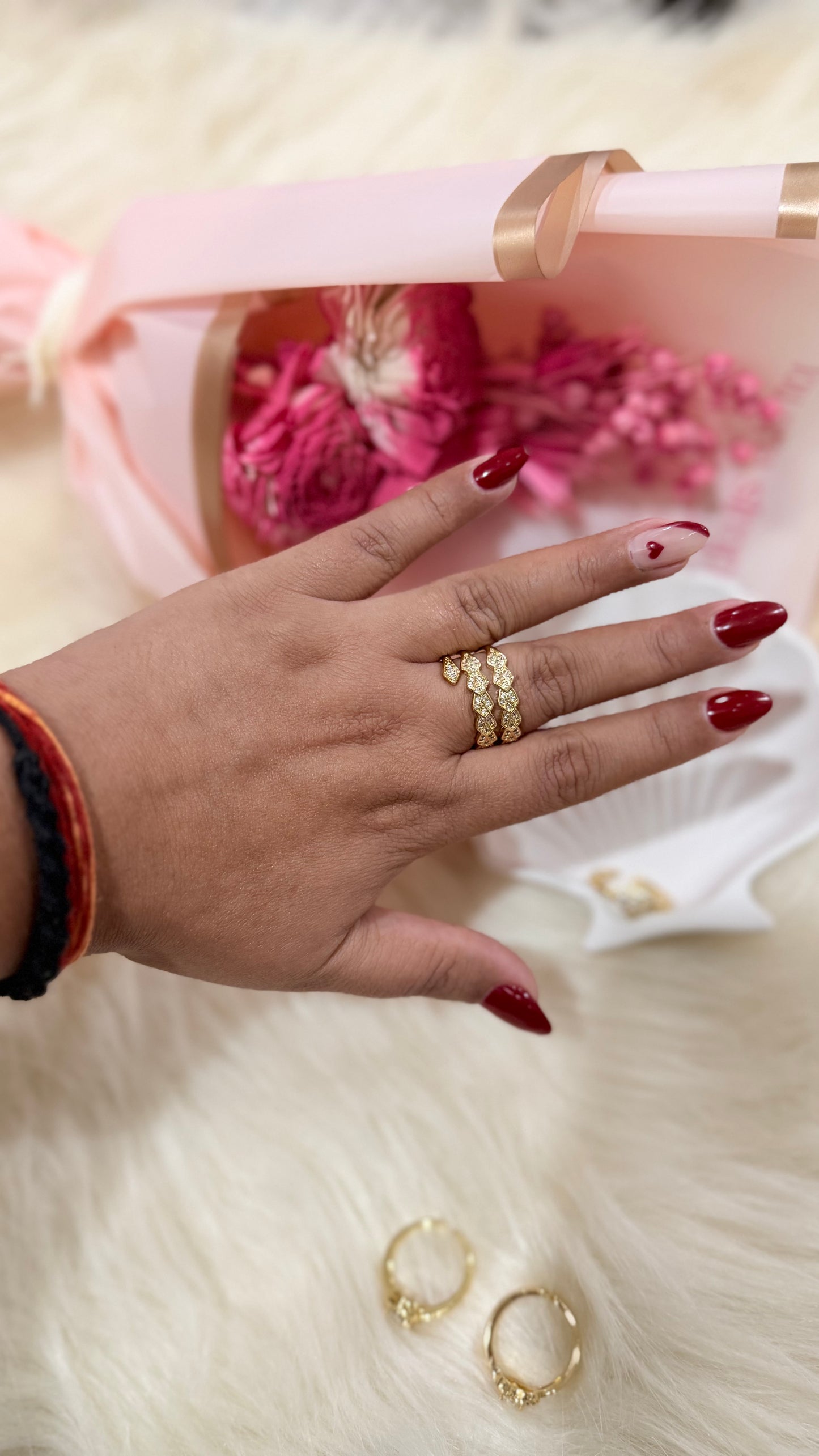 Sparkle cluster ring