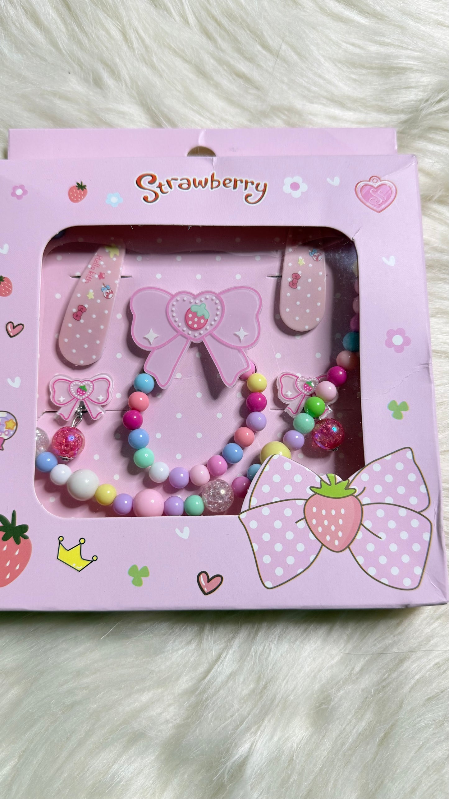 Kids Colorful Beaded Jewelry Set - Girls Accessories Kit
