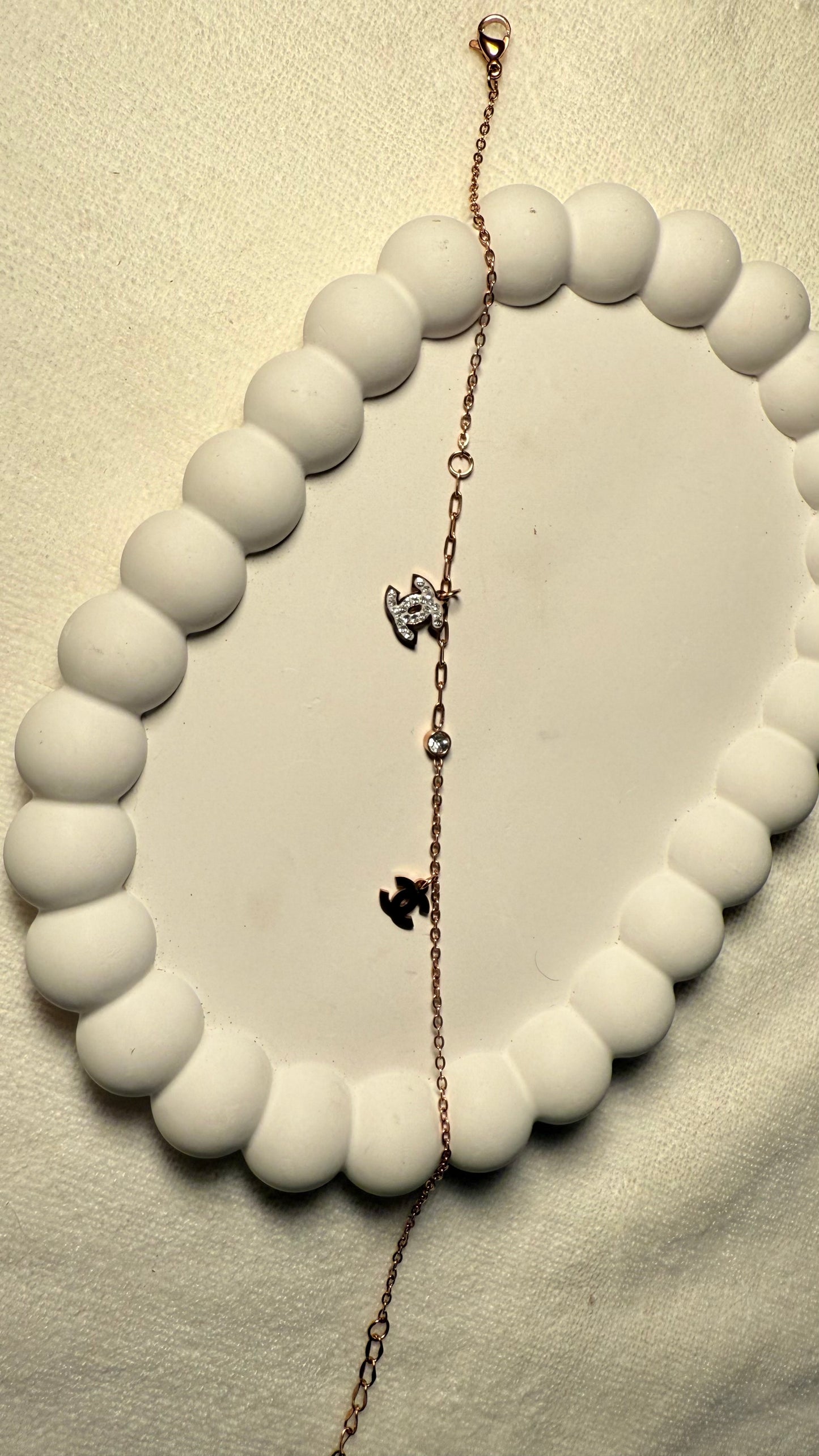 Celeste Rose gold charm bracelet