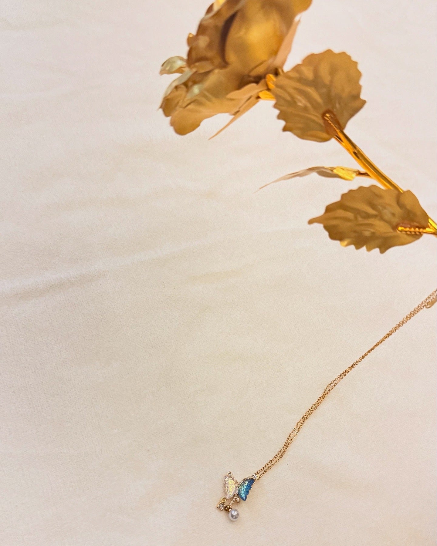 Delicate Butterfly Chain Necklace