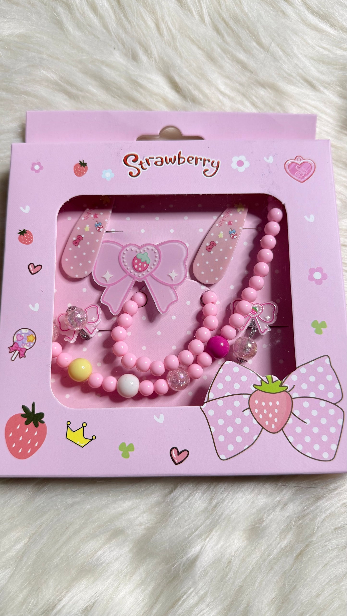 Kids Colorful Beaded Jewelry Set - Girls Accessories Kit