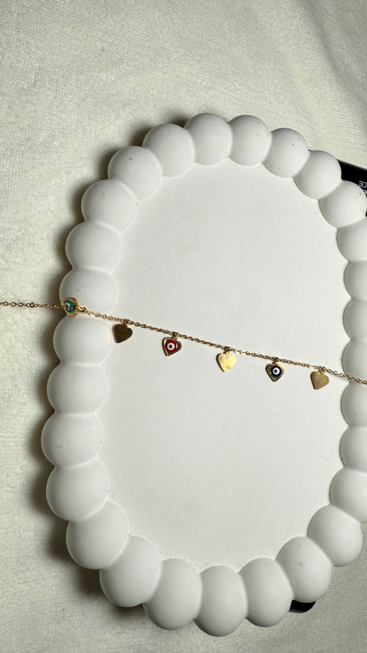 Evil heart bracelet