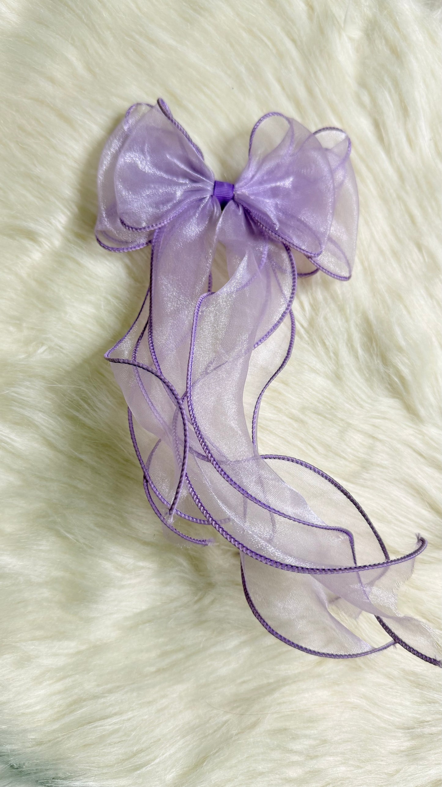 Colourful organza bow pins