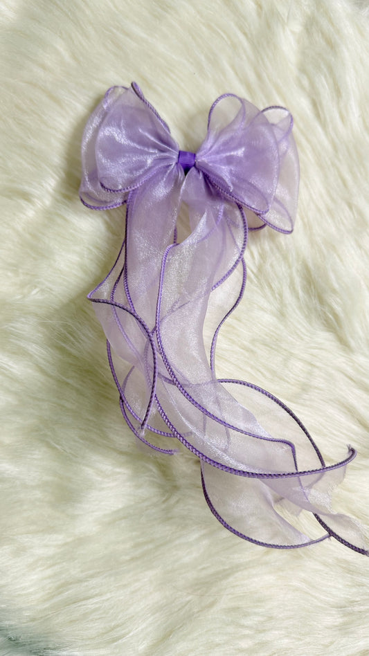 Colourful organza bow pins