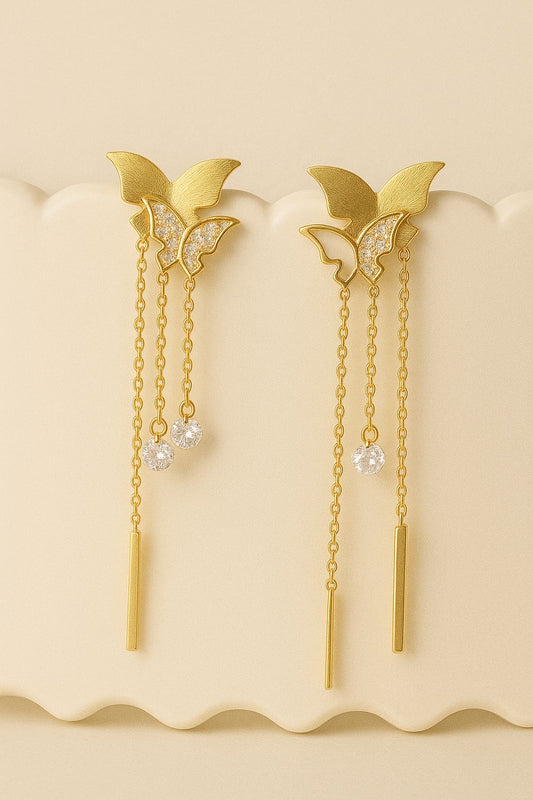 Butterfly Drape Dangle Earrings